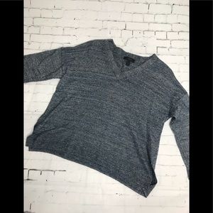 J Crew 3/4 Sleeve V Neck Wool Sweater Shirt